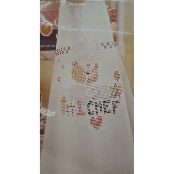Bucilla Colorpoint Paintstitching Stitch Chef's Apron Embroidery Kit NIP - Picture 2 of 4